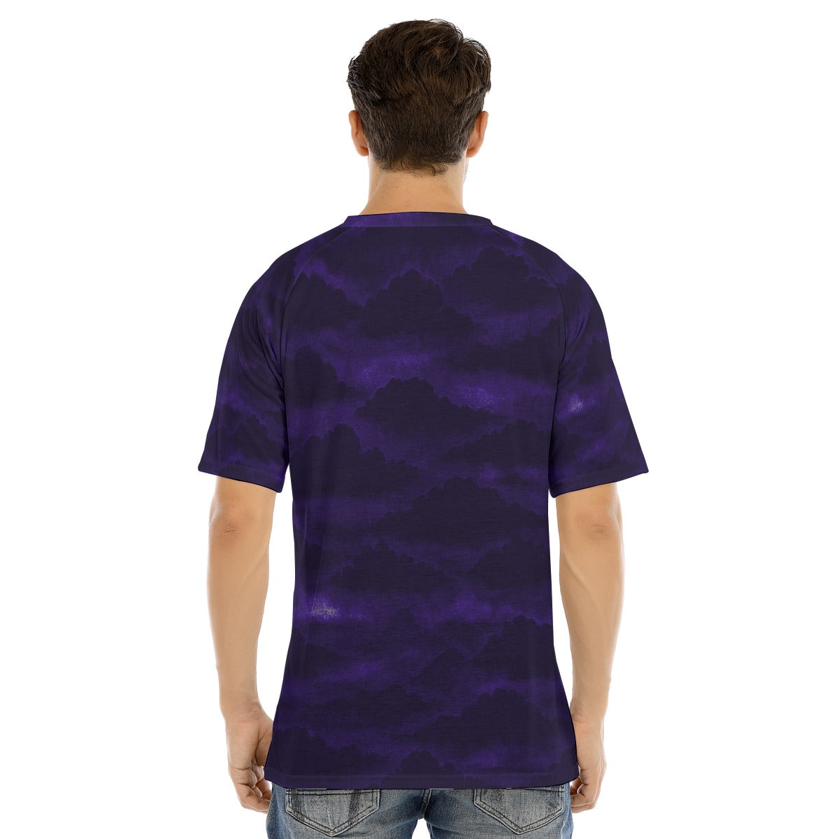Men's Raglan Sleeve T-shirt With Button Closure