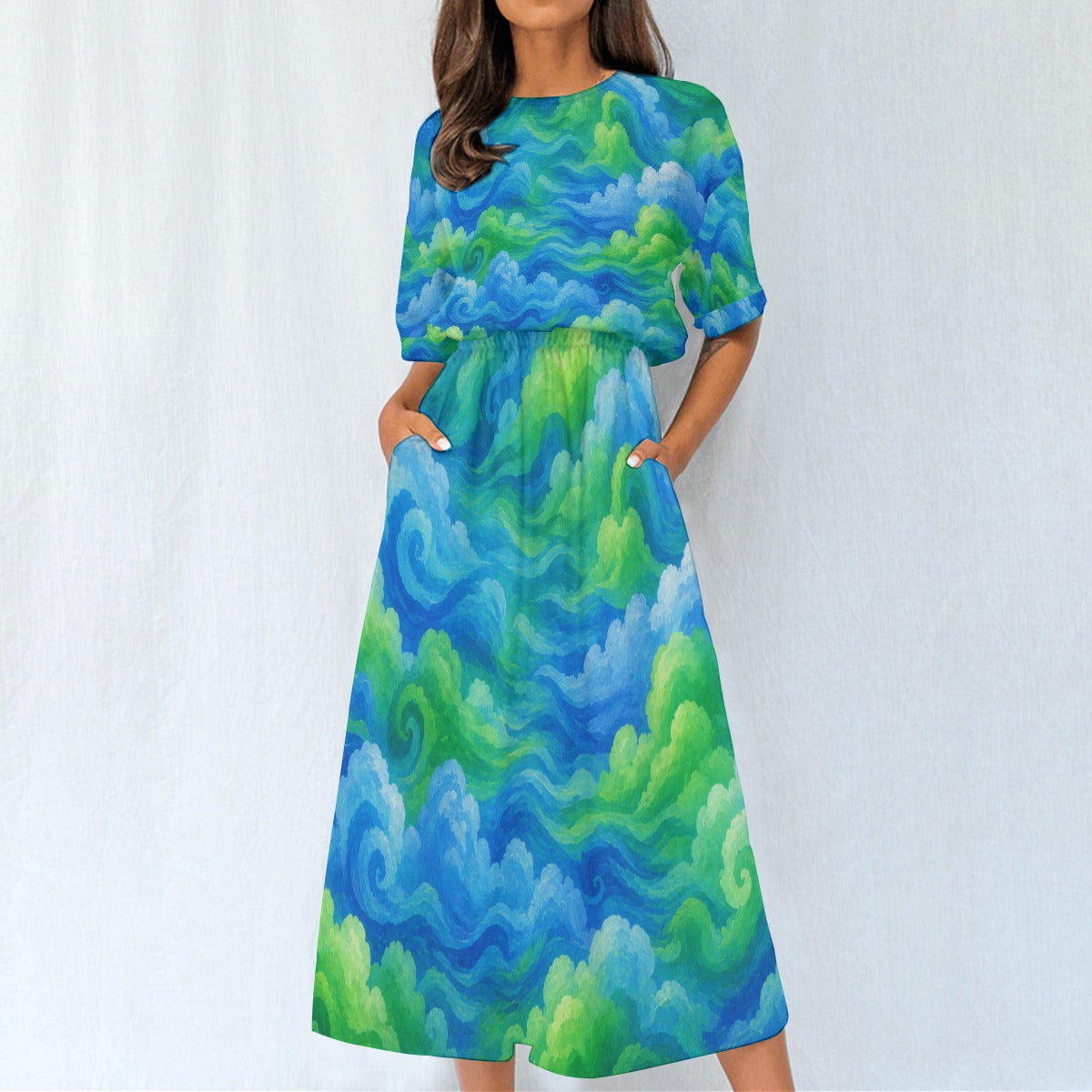 Women's Elastic Waist Dress by O’Nimbus – view 3