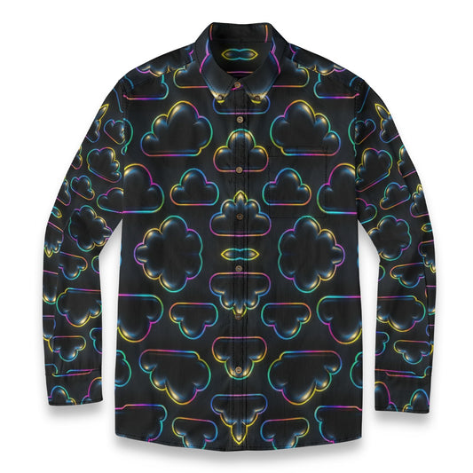 Men's Casual Lapel Long Sleeve Shirt|125GSM Cotton