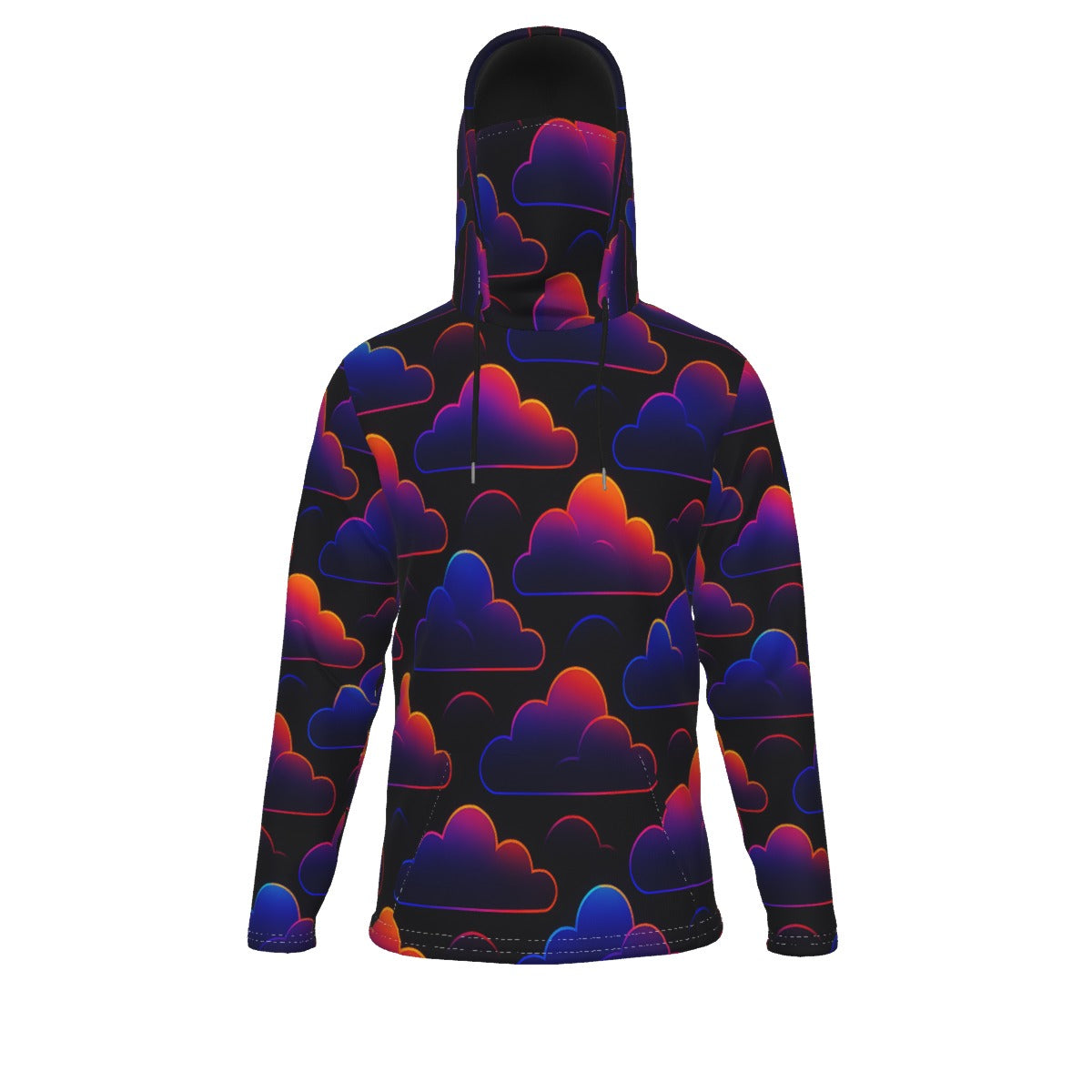 Men's Pullover Hoodie With Mask - view 1