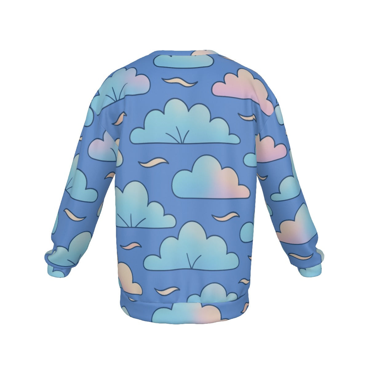 Men's Drop Shoulder Round Neck Long-Sleeved Sweatshirt