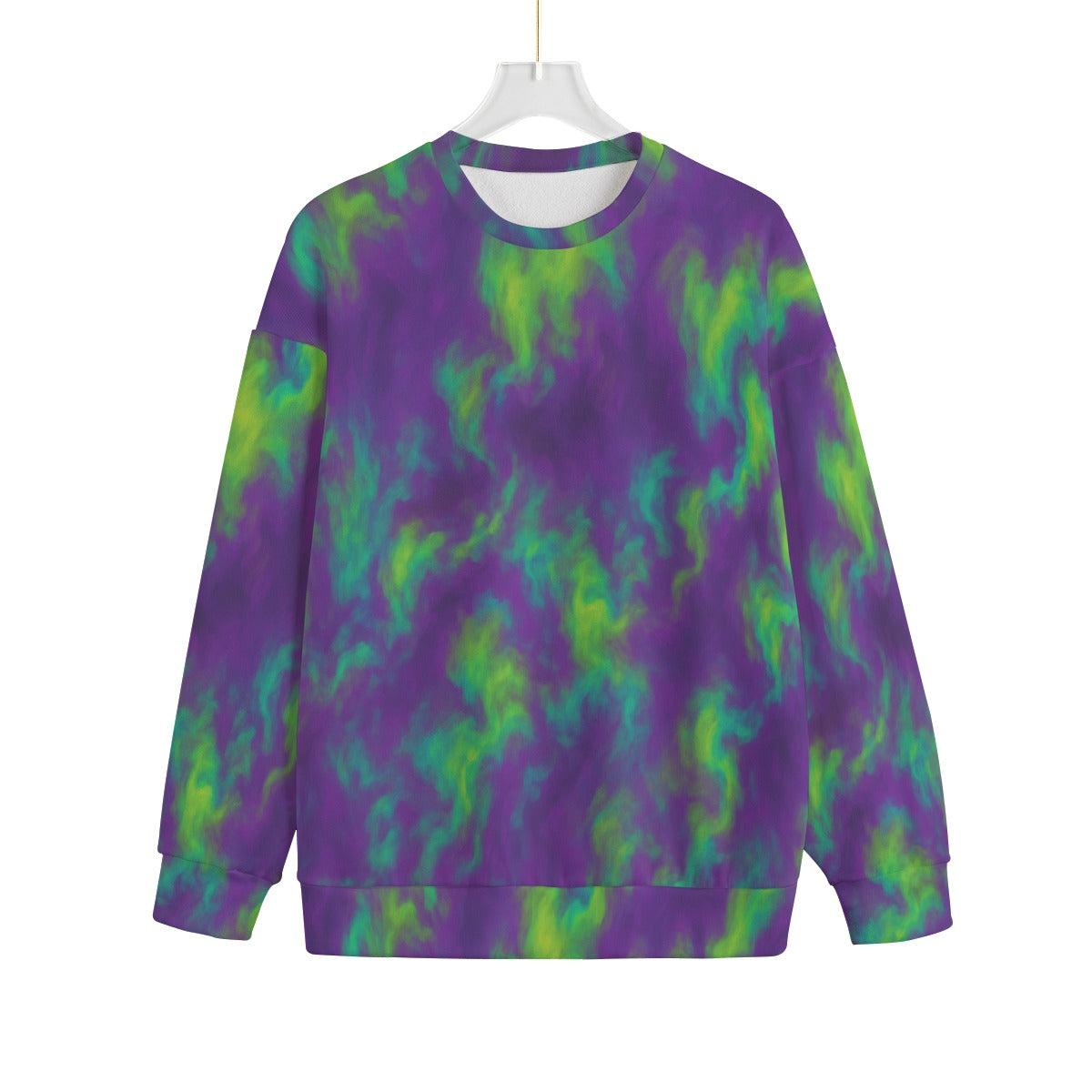 Unisex Drop-shoulder Knitted Fleece Sweater - view 1