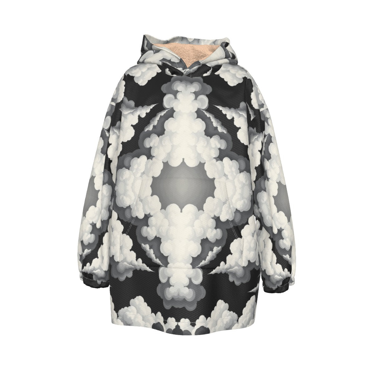 Unisex Kid's Sherpa Fleece Hoodie Blanket