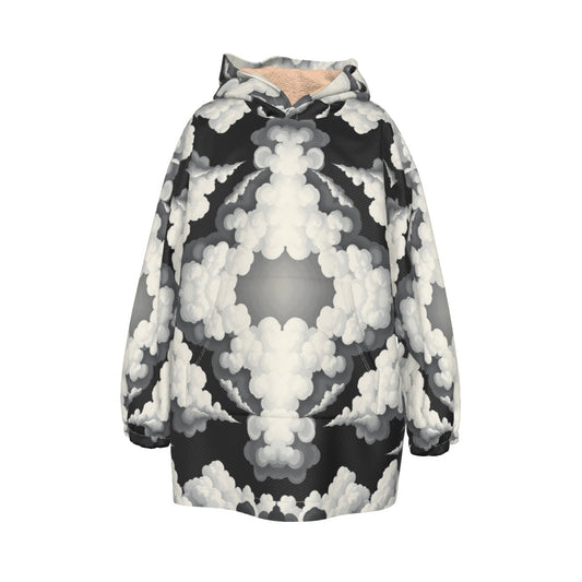 Unisex Kid's Sherpa Fleece Hoodie Blanket