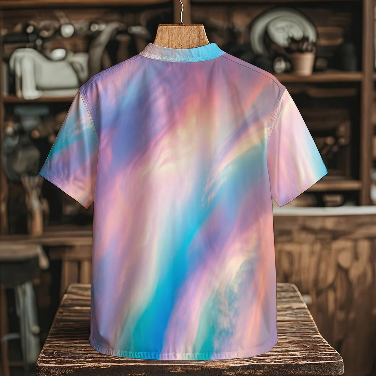 Men's Henley Shirt With Chest Pocket