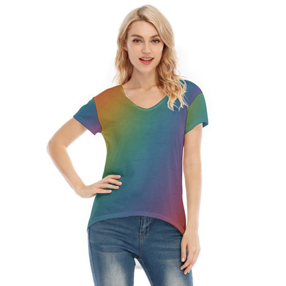 Women's V-neck Short Sleeve T-shirt