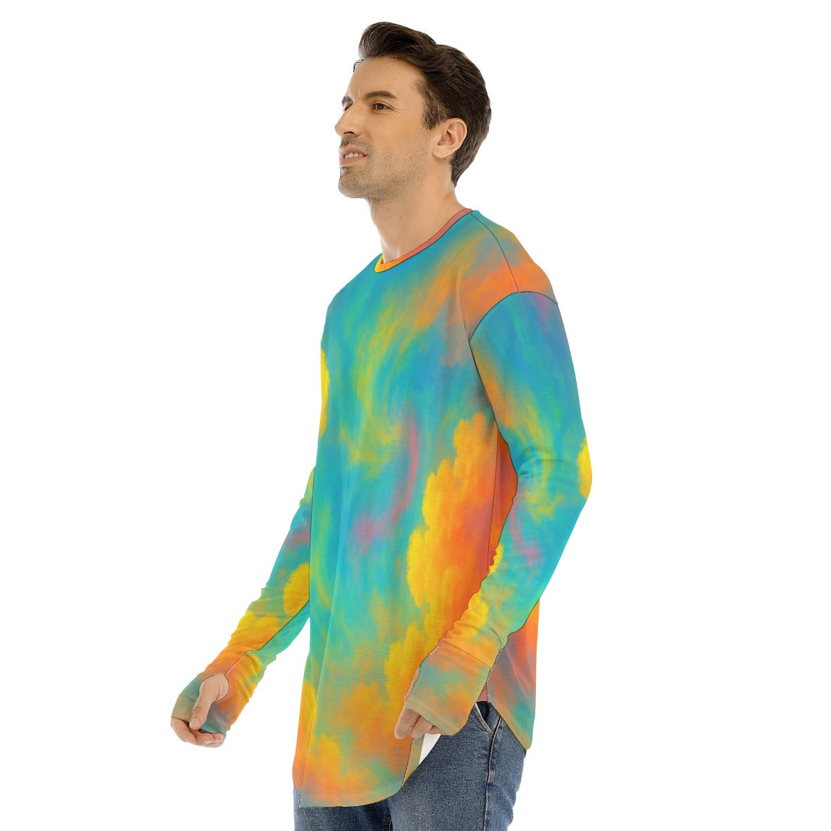 Men's Fingerless Long Sleeve T-shirt