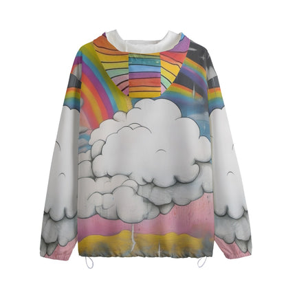 Unisex Pullover Jacket With Zipper Closure