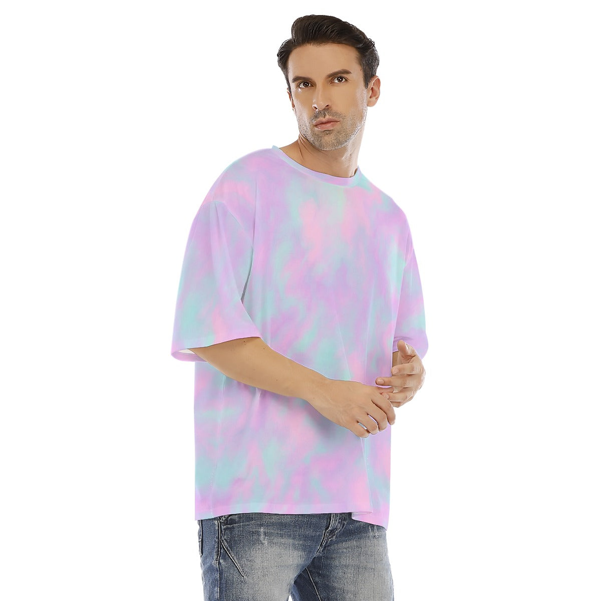 Men's Drop Shoulder T-shirt With Short Sleeve