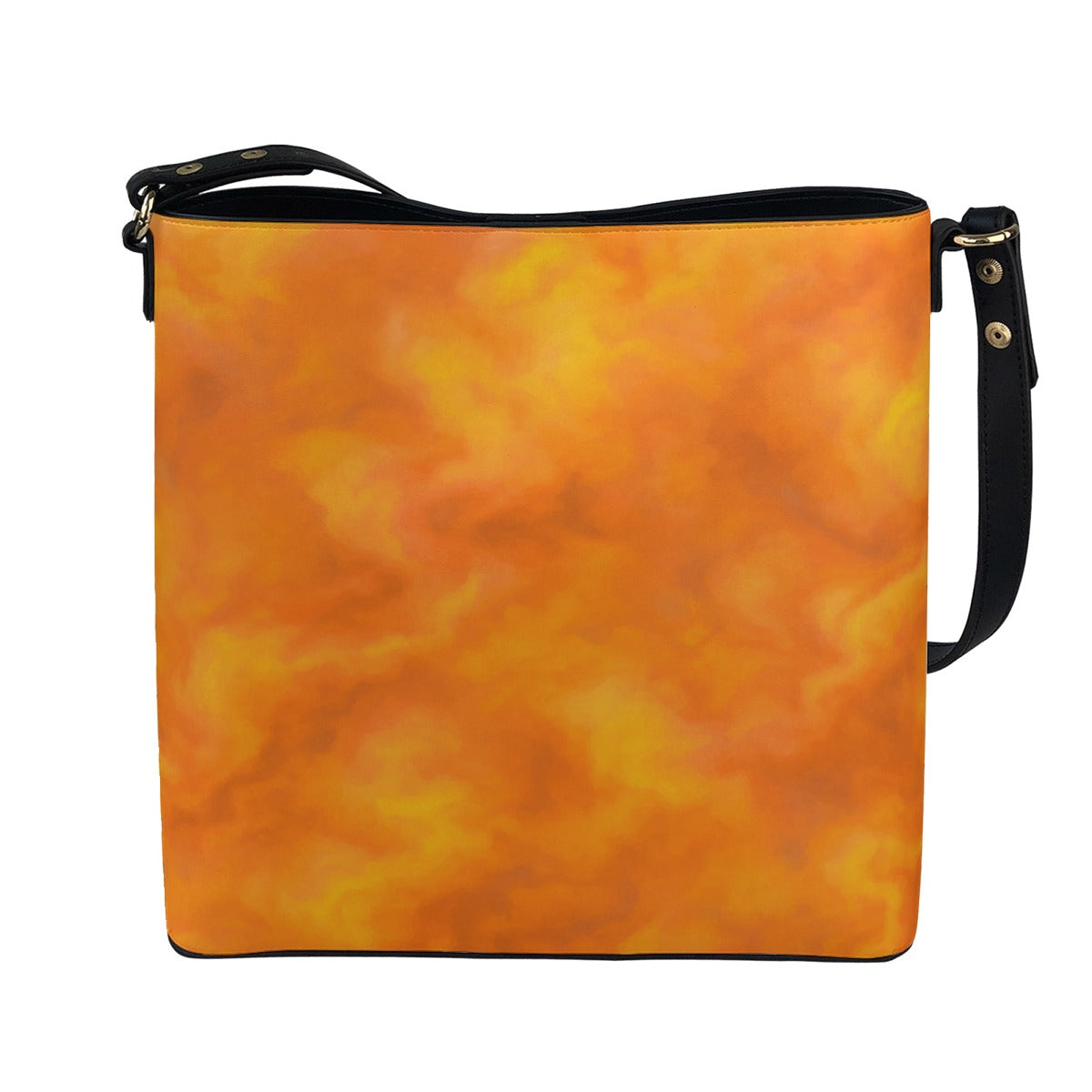 Unisex Minimalist Square Crossbody Bucket Bag