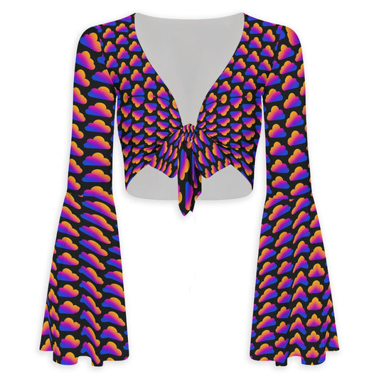 Women's Breathable And Comfortable Top With Bell Sleeve