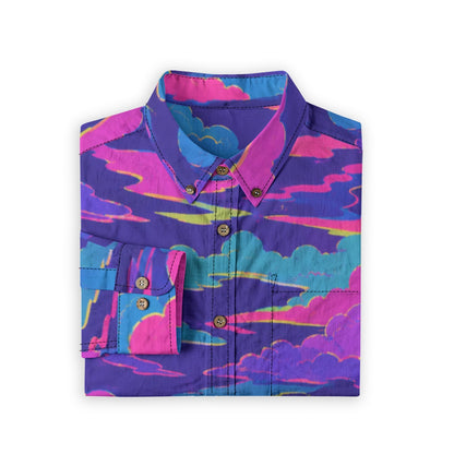 Men's Casual Lapel Long Sleeve Shirt|125GSM Cotton