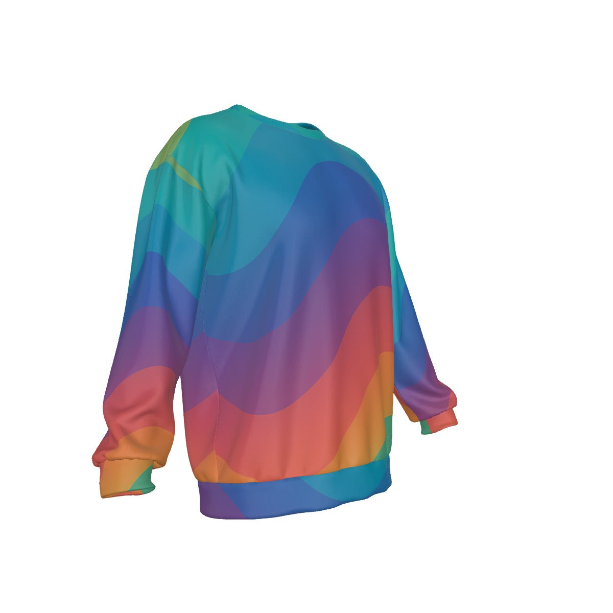 Men's Drop Shoulder Round Neck Long-Sleeved Sweatshirt