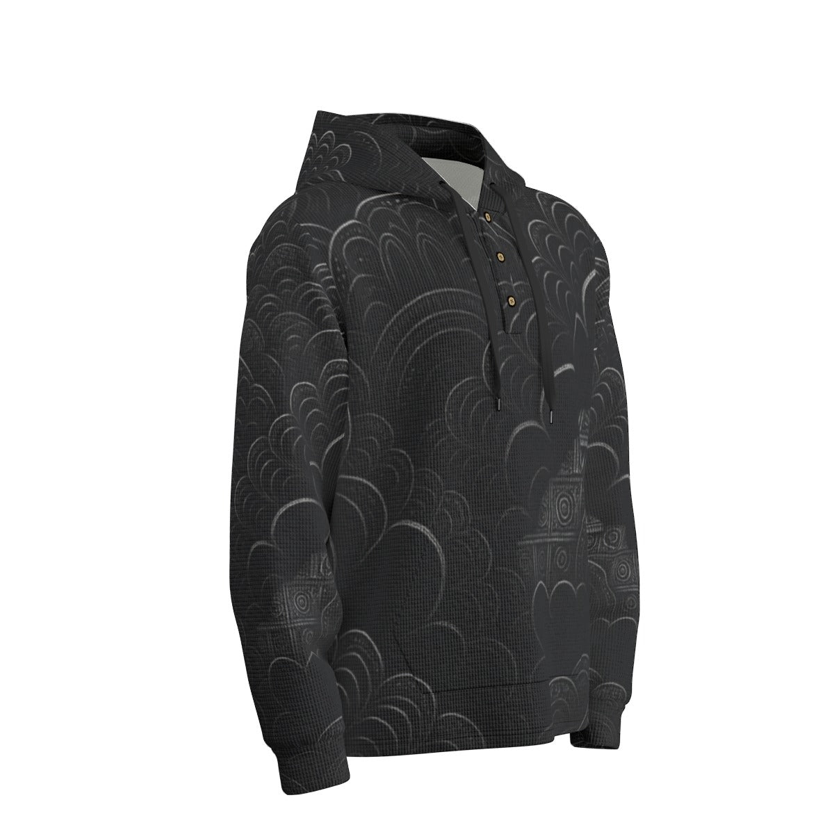 Men's Half Button Hoodie