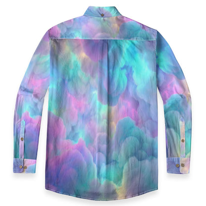 Men's Casual Lapel Long Sleeve Shirt|125GSM Cotton