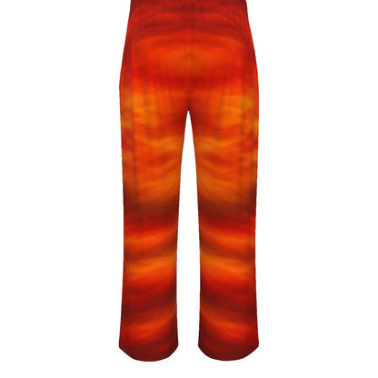 Unisex Knitted Fleece Wide Leg Pants