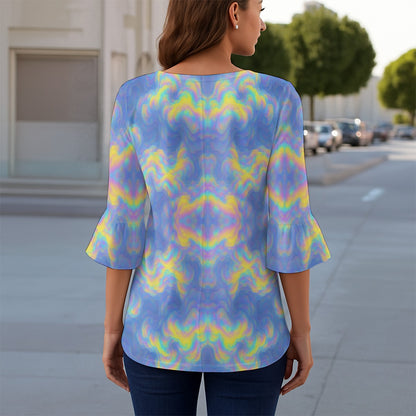 Women's T-shirt With 3/4 Sleeve