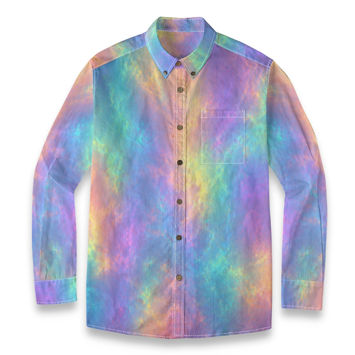 Men's Casual Lapel Long Sleeve Shirt|125GSM Cotton