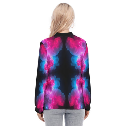 Women's Long Sleeve Blouse With Button Closure