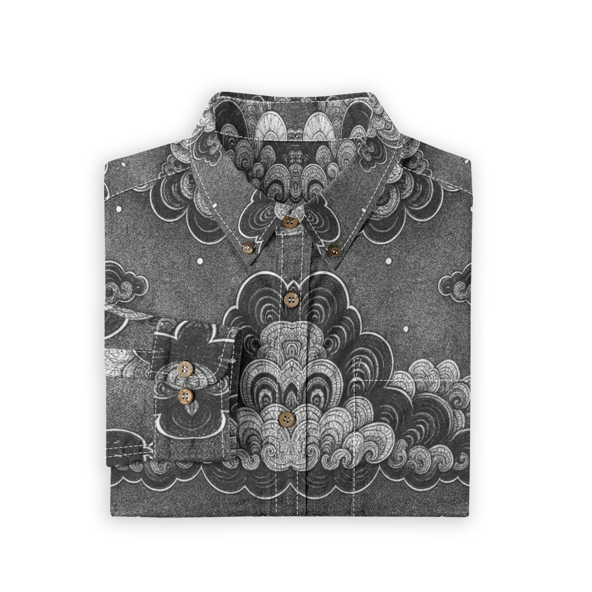 Men's Casual Lapel Long Sleeve Shirt|125GSM Cotton
