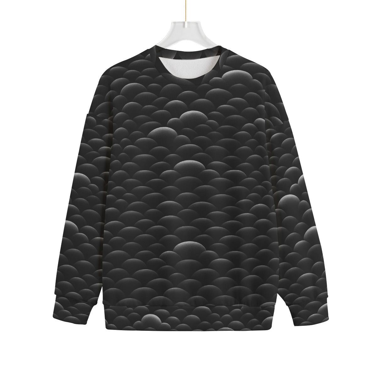 Unisex Drop-shoulder Knitted Fleece Sweater - view 1
