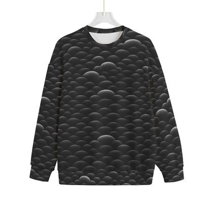 Unisex Drop-shoulder Knitted Fleece Sweater - view 1
