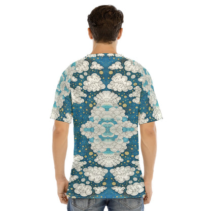 Men's Raglan Sleeve T-shirt With Button Closure