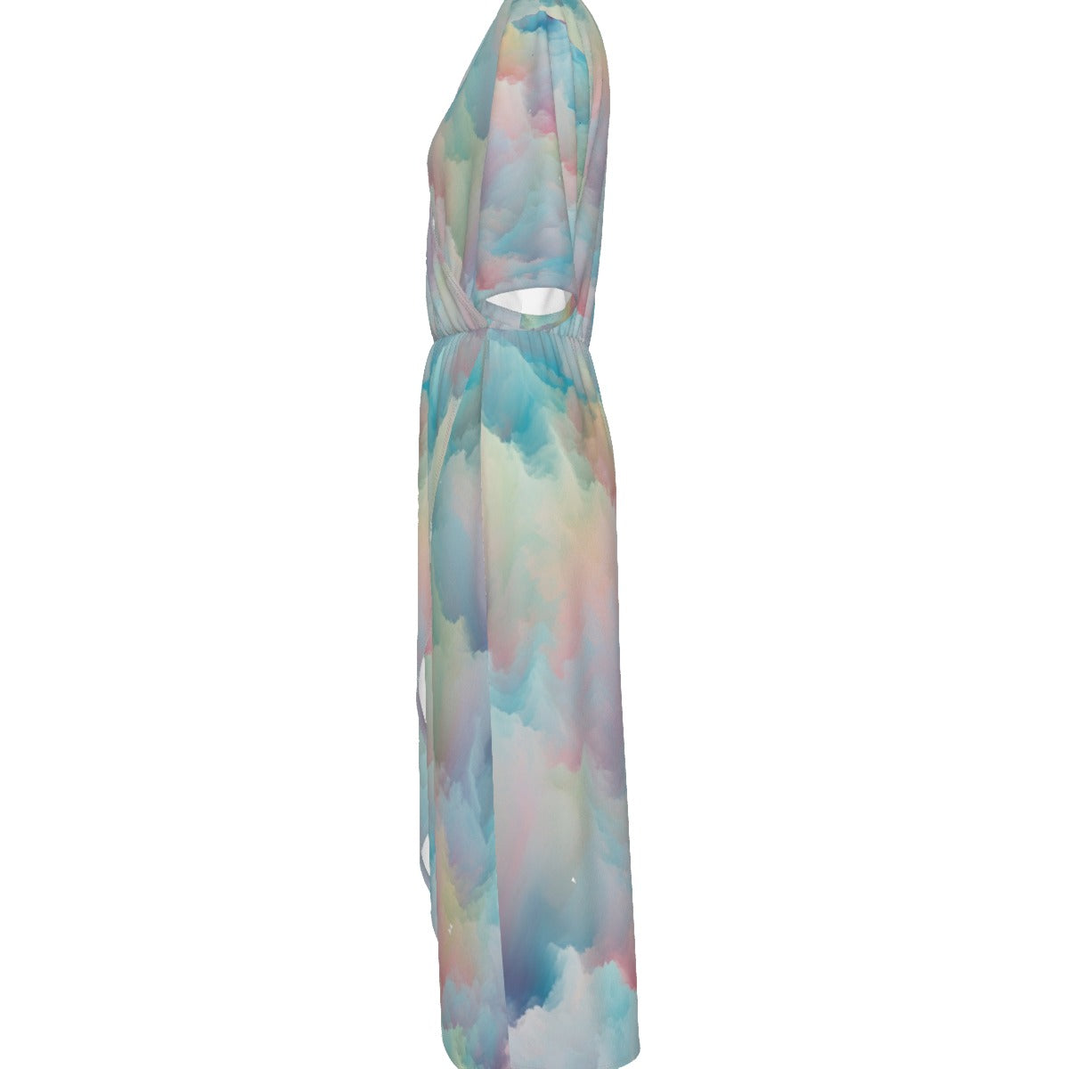 Women's Short Sleeve V-neck Dress