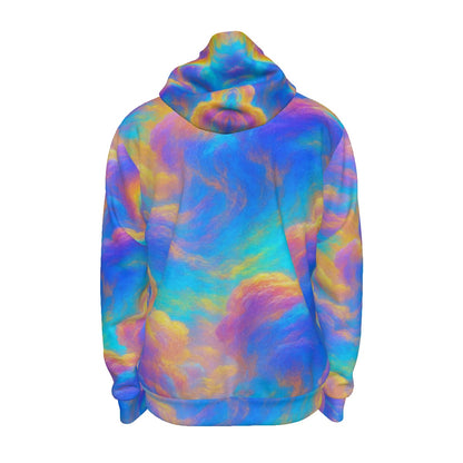 Unisex Zipper Hoodie With Black Lining