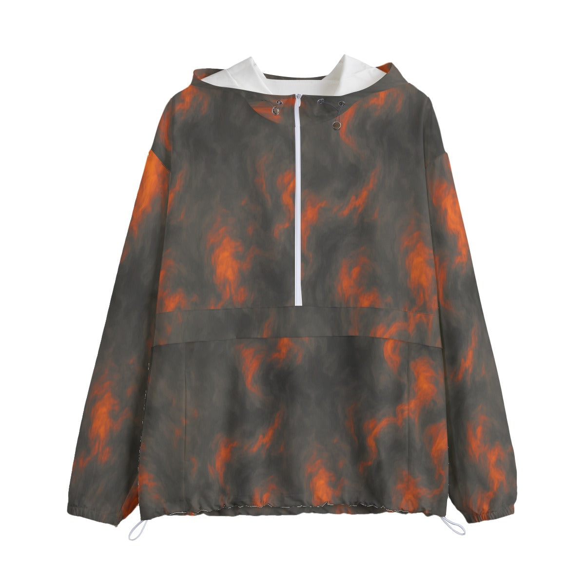 Unisex Pullover Jacket With Zipper Closure