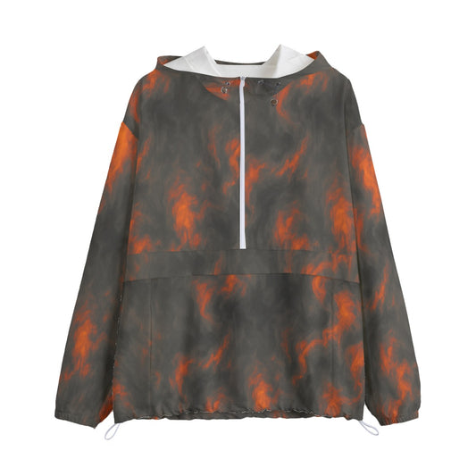 Unisex Pullover Jacket With Zipper Closure