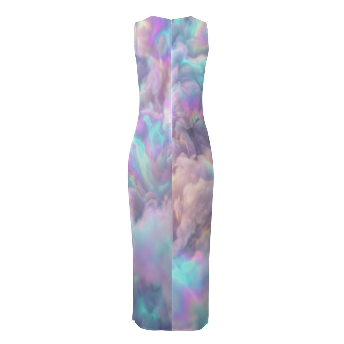 Women's Beach Perspective Chiffon Sleeveless Dress