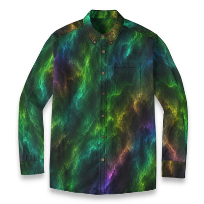 Men's Casual Lapel Long Sleeve Shirt|125GSM Cotton