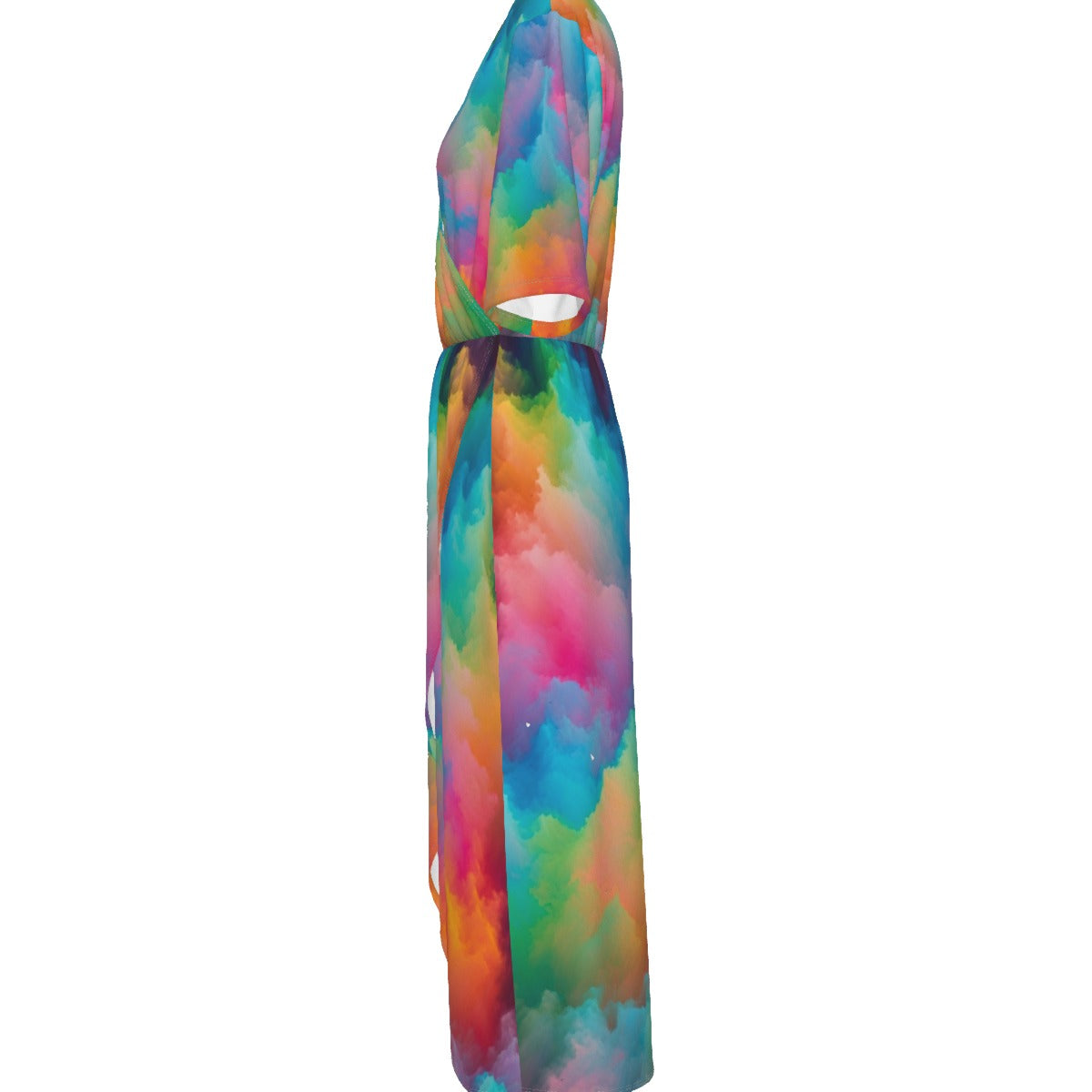 Women's Short Sleeve V-neck Dress