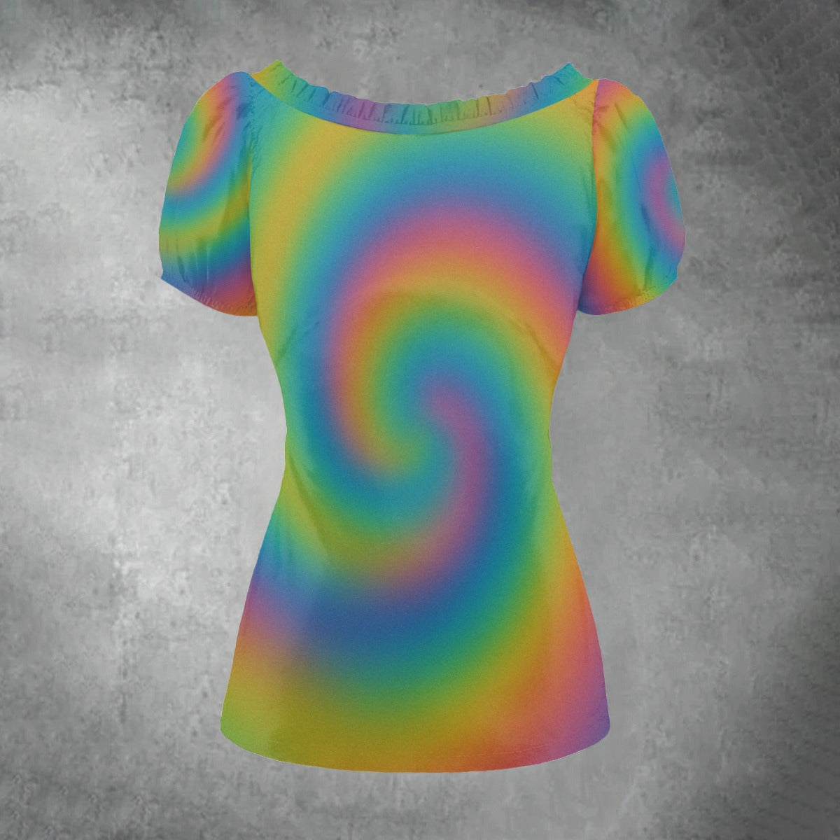 Women's Puff Sleeve Pleated Shirt