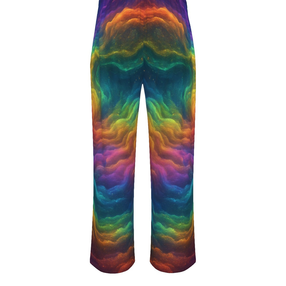 Unisex Knitted Fleece Wide Leg Pants