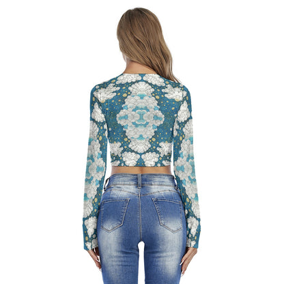 Women's Round Neck Crop Top T-Shirt