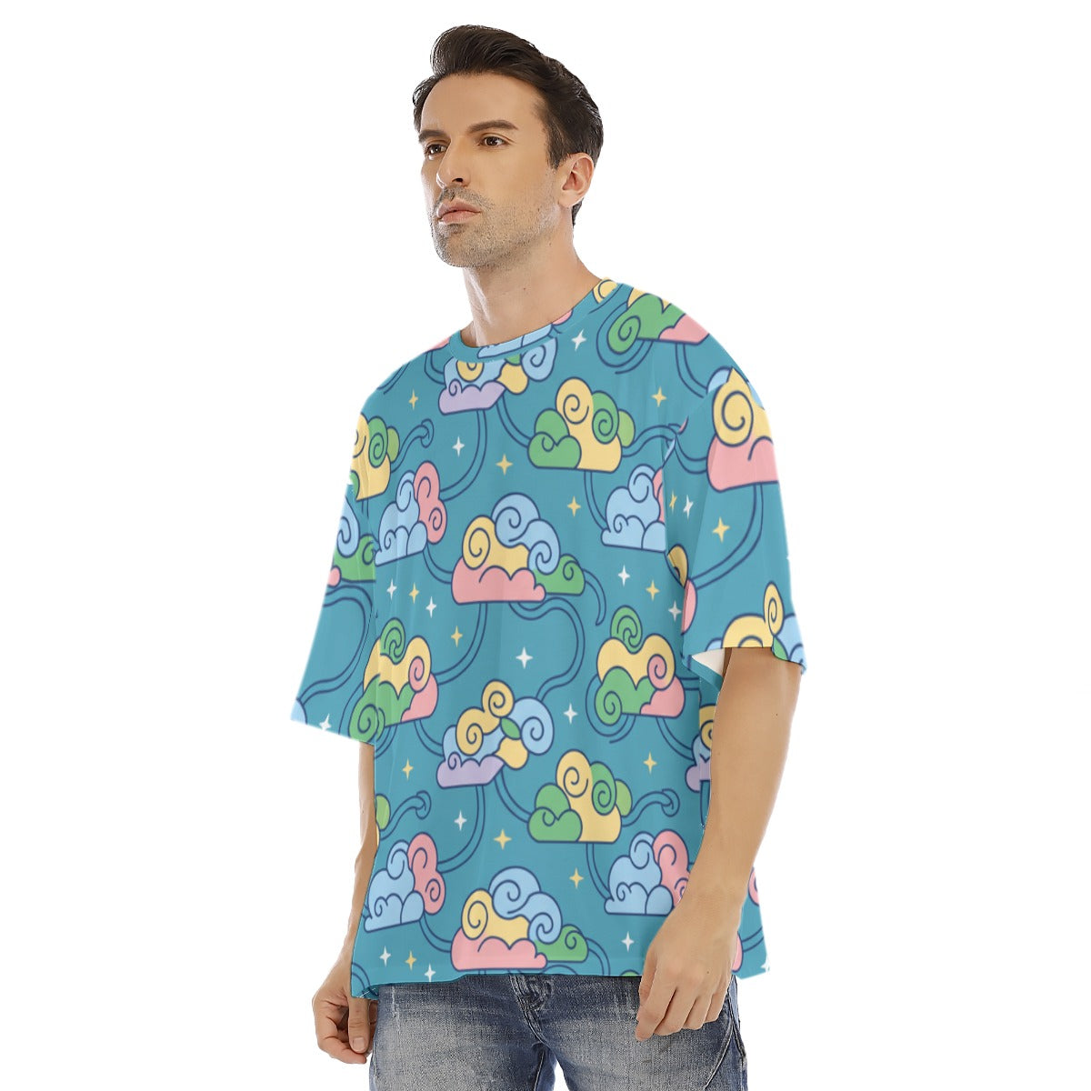 Men's Drop Shoulder T-shirt With Short Sleeve