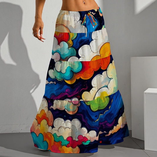 Women's Pleated Long Skirt