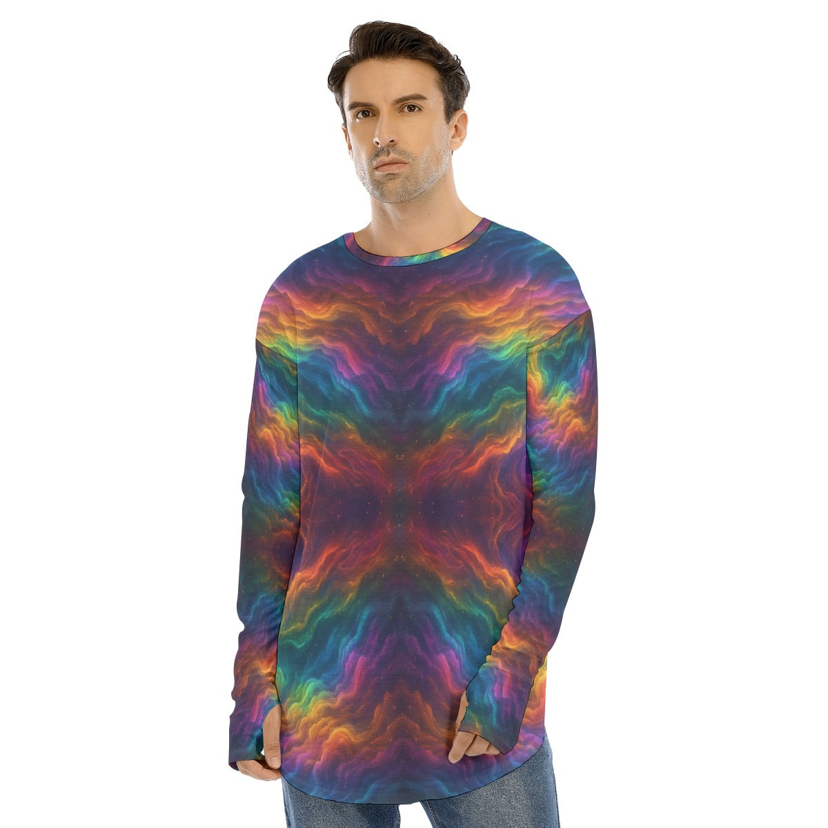 Men's Fingerless Long Sleeve T-shirt