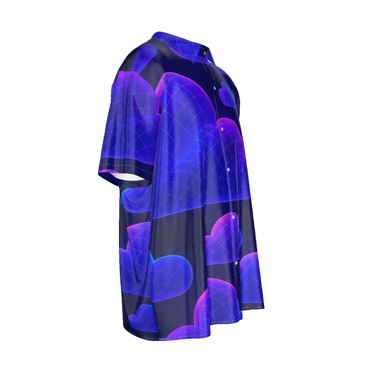 Men's Imitation Silk Short-Sleeved Shirt