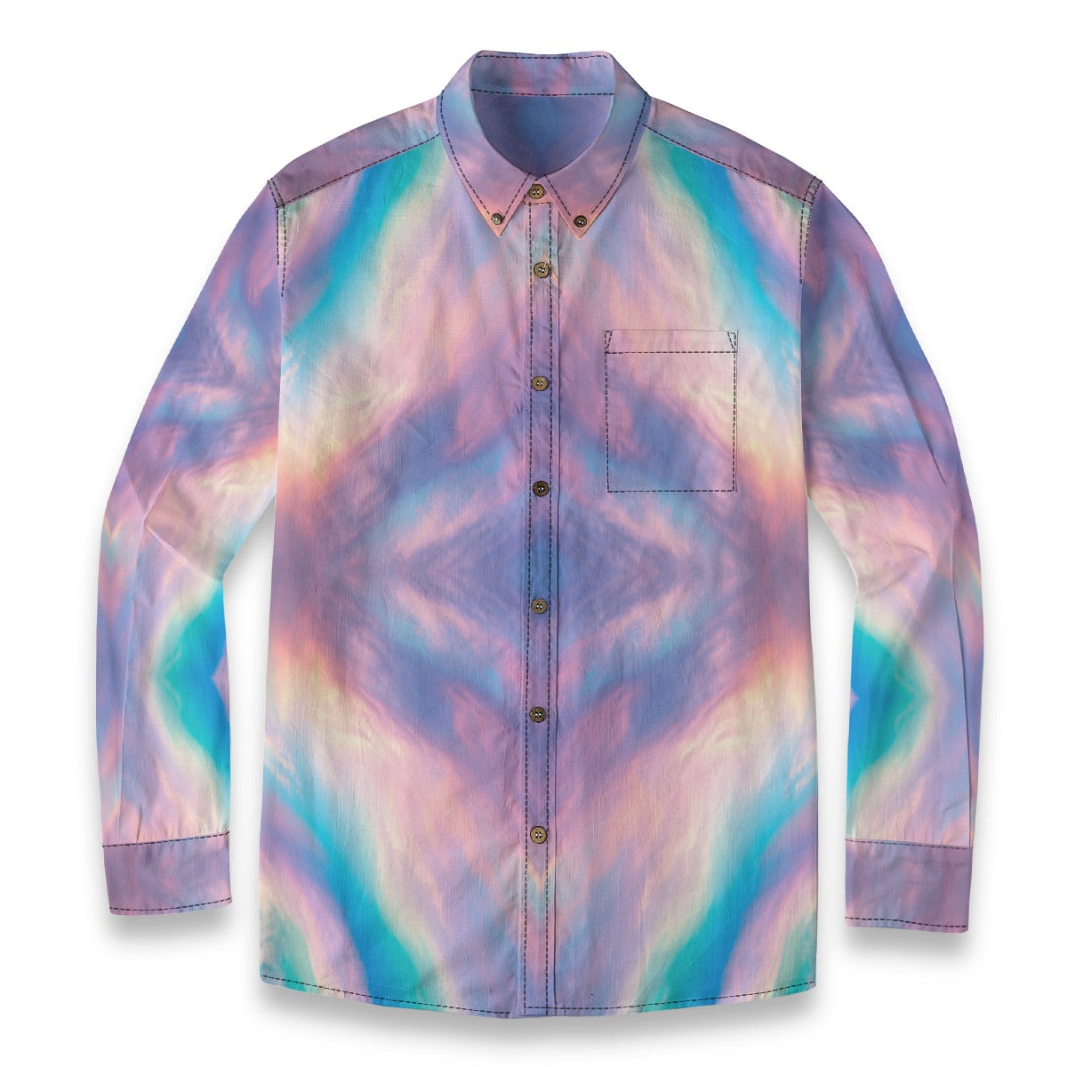 Men's Casual Lapel Long Sleeve Shirt|125GSM Cotton