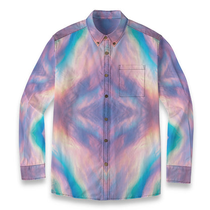 Men's Casual Lapel Long Sleeve Shirt|125GSM Cotton