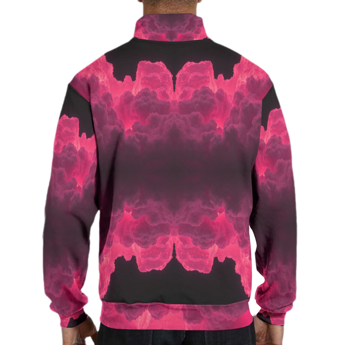 Men's Hidden Half-Zip Placket Hoodie