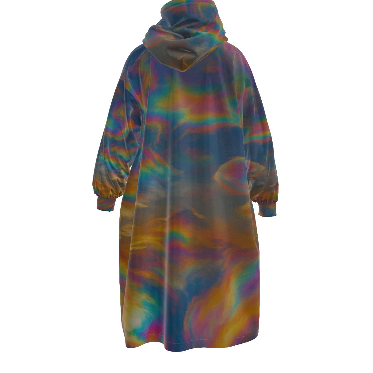 Unisex Kid's Sherpa Fleece Mid-Length Hoodie Blanket