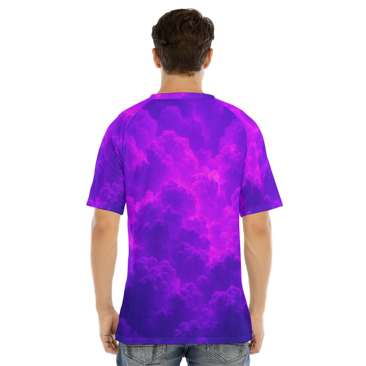 Men's Raglan Sleeve T-shirt With Button Closure