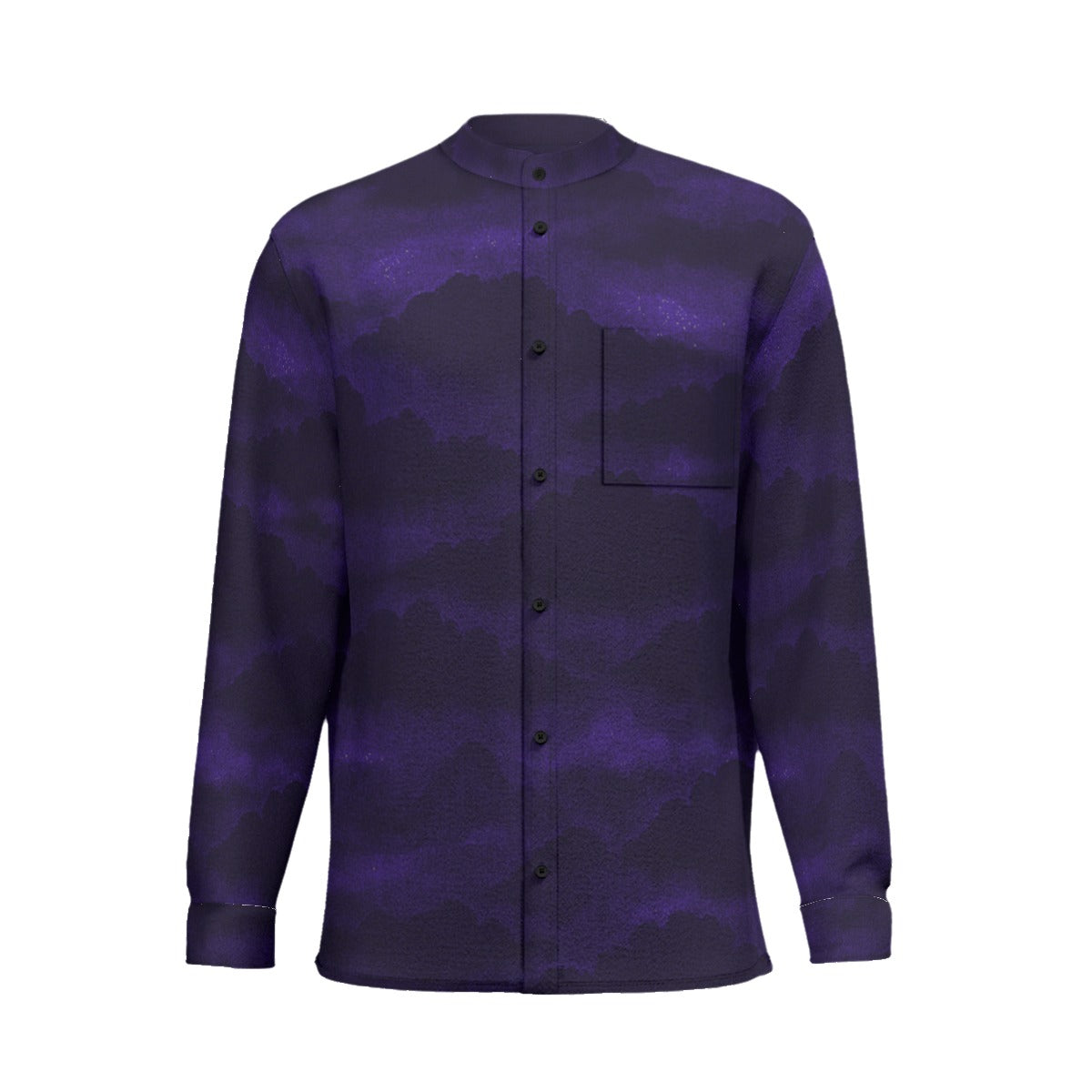 Unisex New Men'S Business Long-Sleeved Imitation Linen Shirt