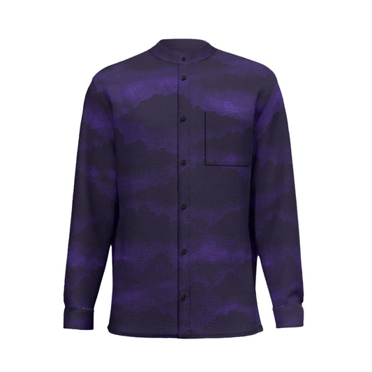 Unisex New Men'S Business Long-Sleeved Imitation Linen Shirt