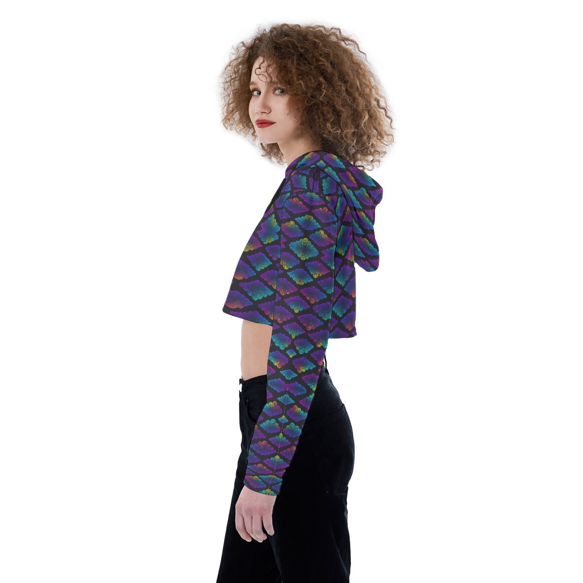 Women's Crop Top Hoodie