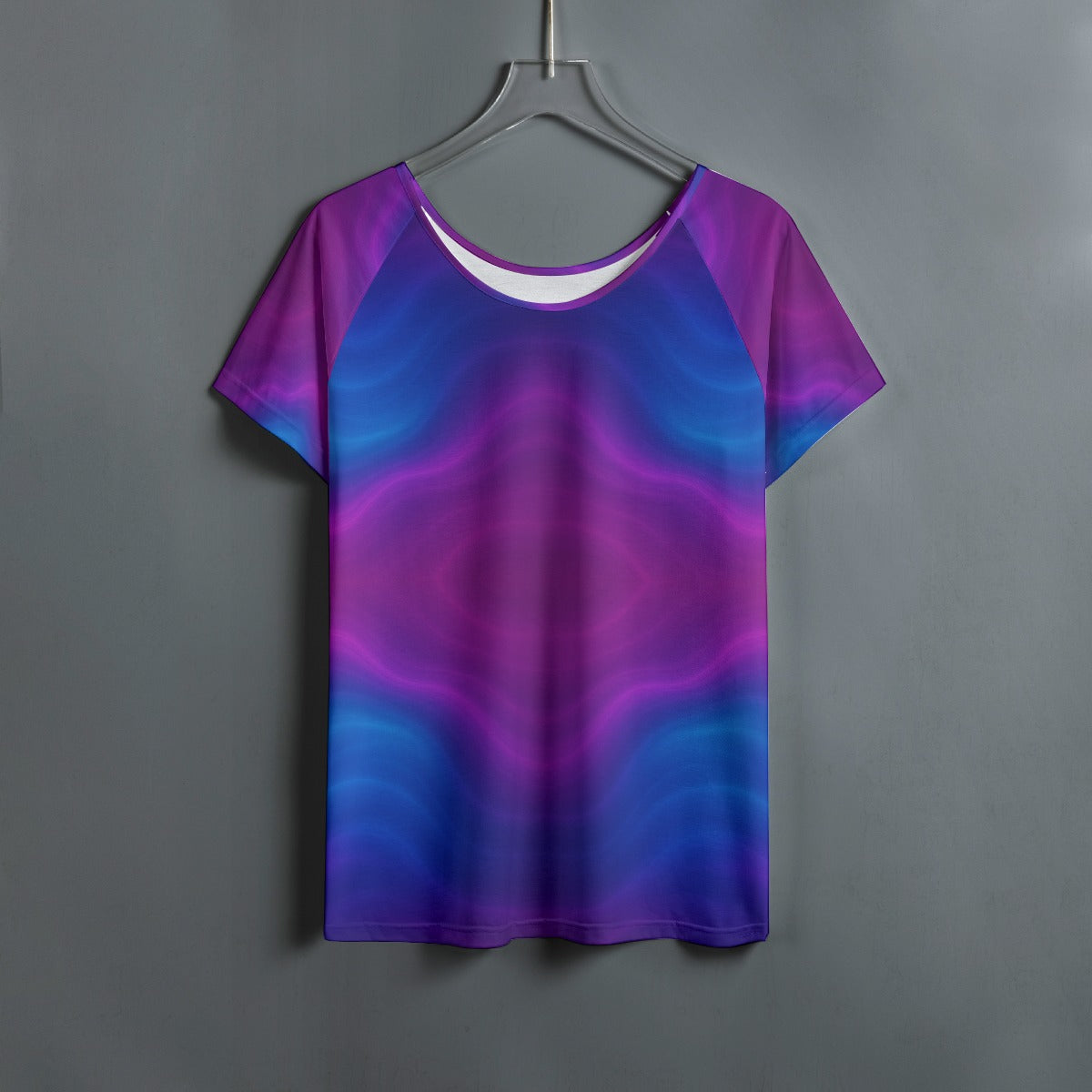 Women's Round Neck T-shirt With Raglan Sleeve